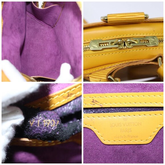 LOUIS VUITTON Epi Mabillon Backpack Yellow M52239 LV Auth 83123 - Picture 13 of 14